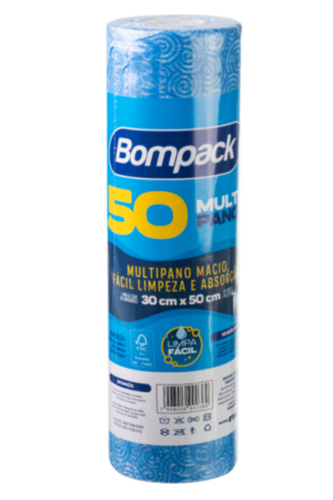 Multipanos Bompack Bobina Azul 30x50cm 50UN