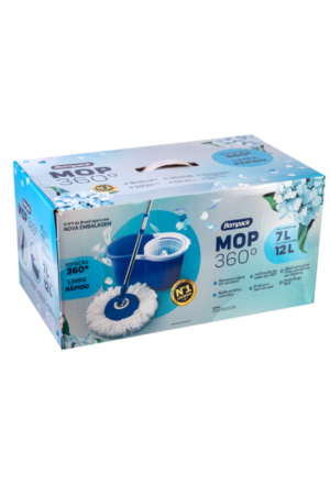 Balde MOP 360° Bompack Limpeza Fácil 12L