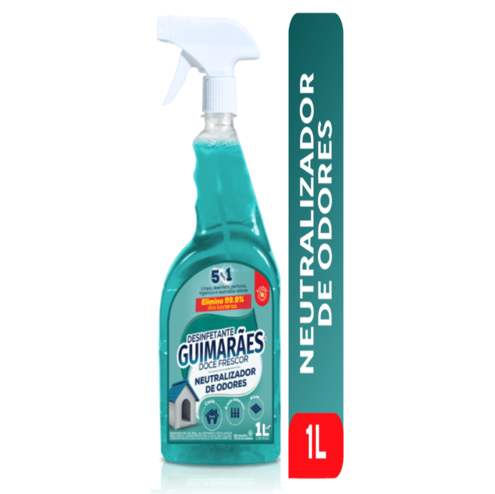Desinfetante e Neutralizador de Odores Guimarães 1L - Doce Frescor
