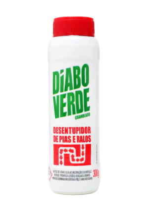 Desentupidor de pias e ralos DIABO VERDE granulado 300g