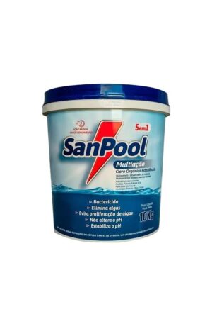 Cloro Granulado 10Kg Multiação 5 em 1 Sanpool