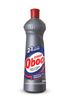 Qboa Multiuso Inox e Vidro 500ml