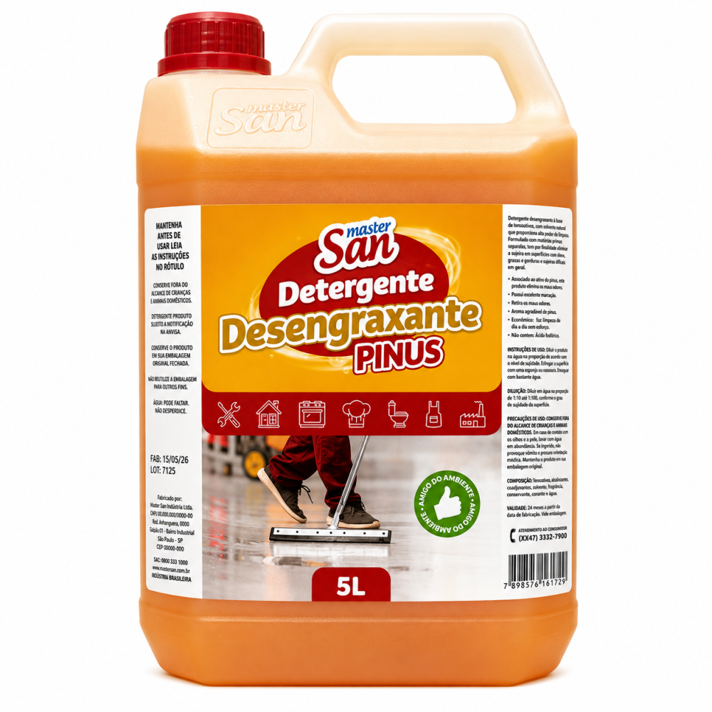 Detergente Desengraxante Pinus MasterSan 5L