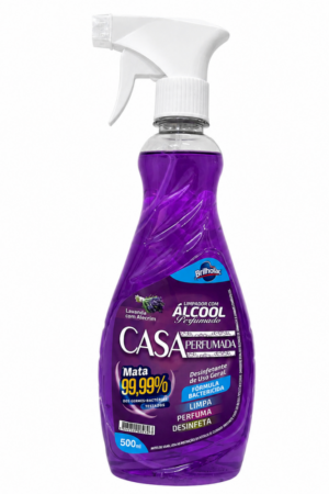 Limpdor com Álcool Perfumdo Brilholac 500ml - Lavanda com Alecrim