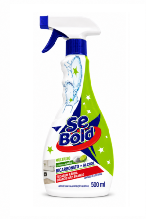 Limpador Multiuso Bicarbonato + Alcool Sebold 500ml c/ Gatilho - Limão
